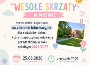 Wesołe Skrzaty - Przedszkole nr 2 w Mosinie|Zebranie informacyjne